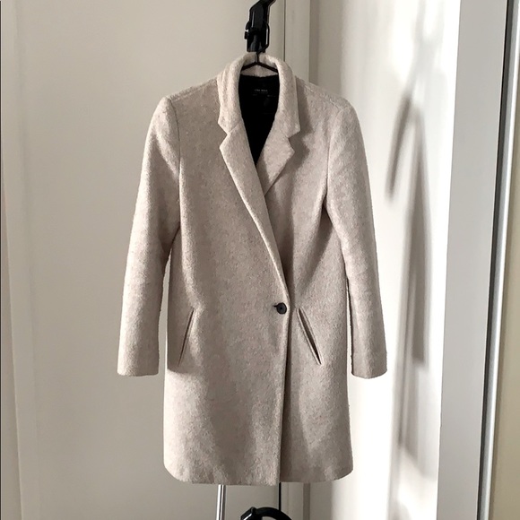Zara Cotton Fleece Dress Coat